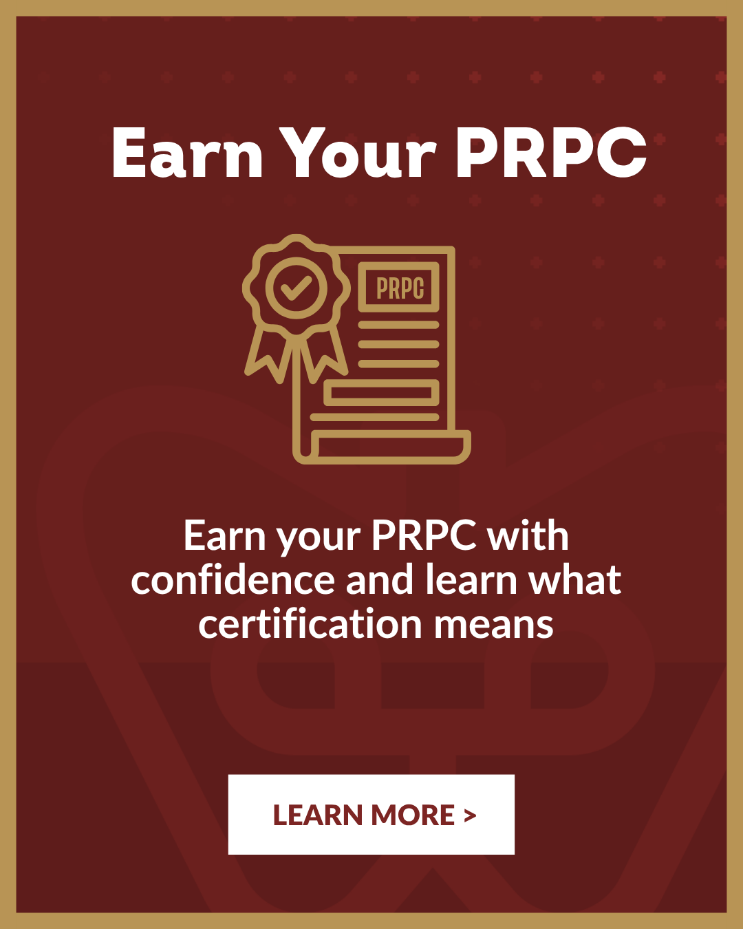 Earn Your PRPC